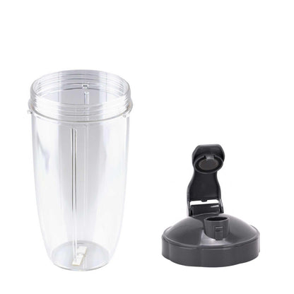 For Nutribullet Tall Large Big Cup 24Oz + Fliptop Lid - For Nutri 600 and 900.