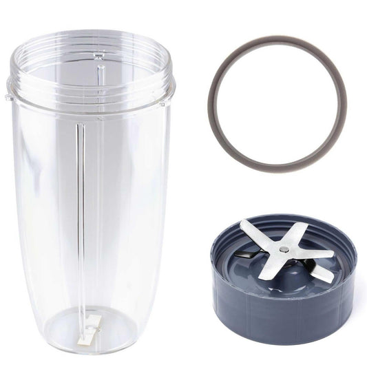 For Nutribullet Extractor Blade + Colossal Tall Cup + Grey Seal - 900 600 Models.