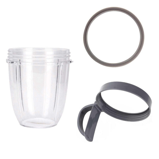 For Nutribullet Short Cup + Handheld Lip Ring + Grey Seal 900 and 600 Models.