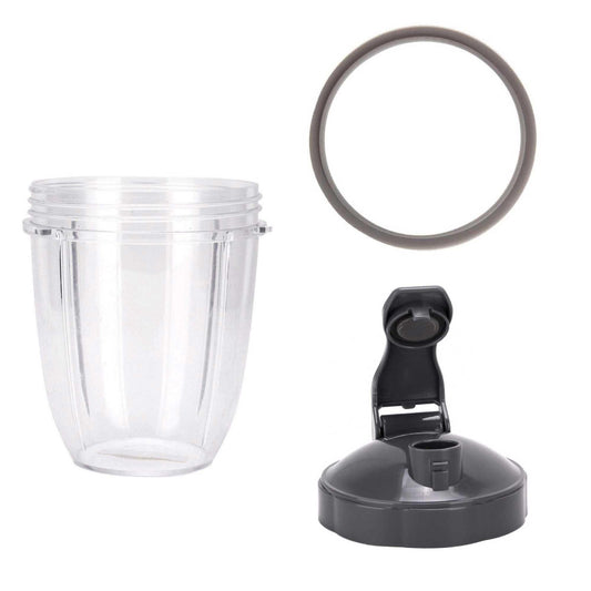For Nutribullet Short Cup + Fliptop Lid + Grey Seal - For 900 and 600 Models.