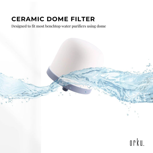 Orku Ceramic Dome Filter Cartridge Replacement for 8-Stage Benchtop Systems.