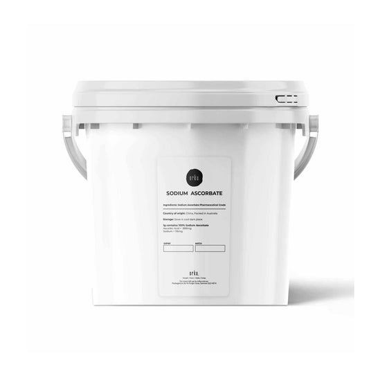 Orku 5Kg Sodium Ascorbate Tub - High Purity Soluble Crystalline Powder.