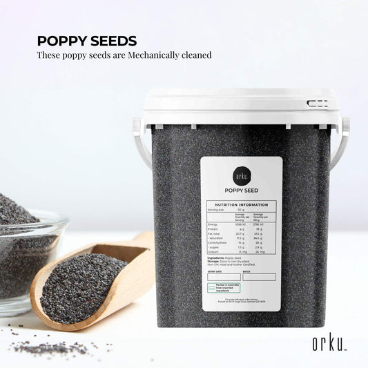 800g Poppy Seeds Unwashed Bucket Papaver Somniferum For Baking and Decorating.
