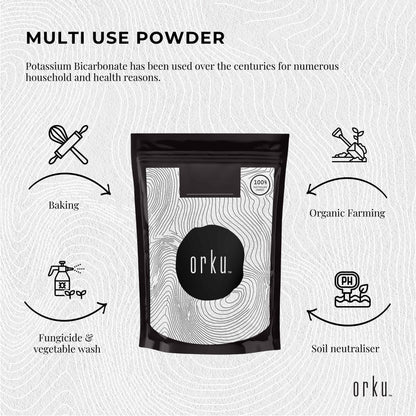 400g Organic Potassium Bicarbonate Powder - Food Grade Pure FCC Brewing Baking