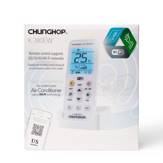 Chunghop K-380EW Wi-Fi Universal Air Conditioner AC Remote Control Replacement.