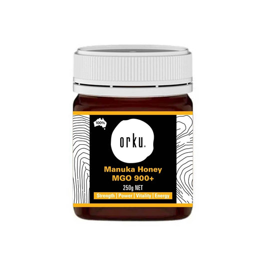 Orku 250g MGO 900+ Australian Manuka Honey - 100% Raw Natural Pure Jelly Bush.