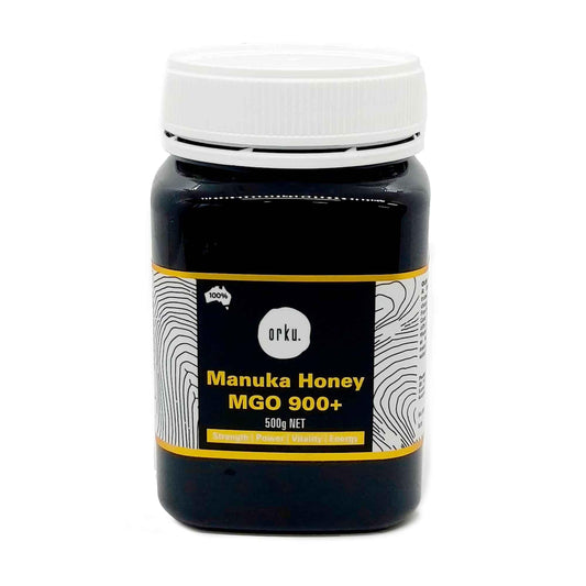 Orku 500g MGO 900+ Australian Manuka Honey - 100% Raw Natural Pure Jelly Bush.