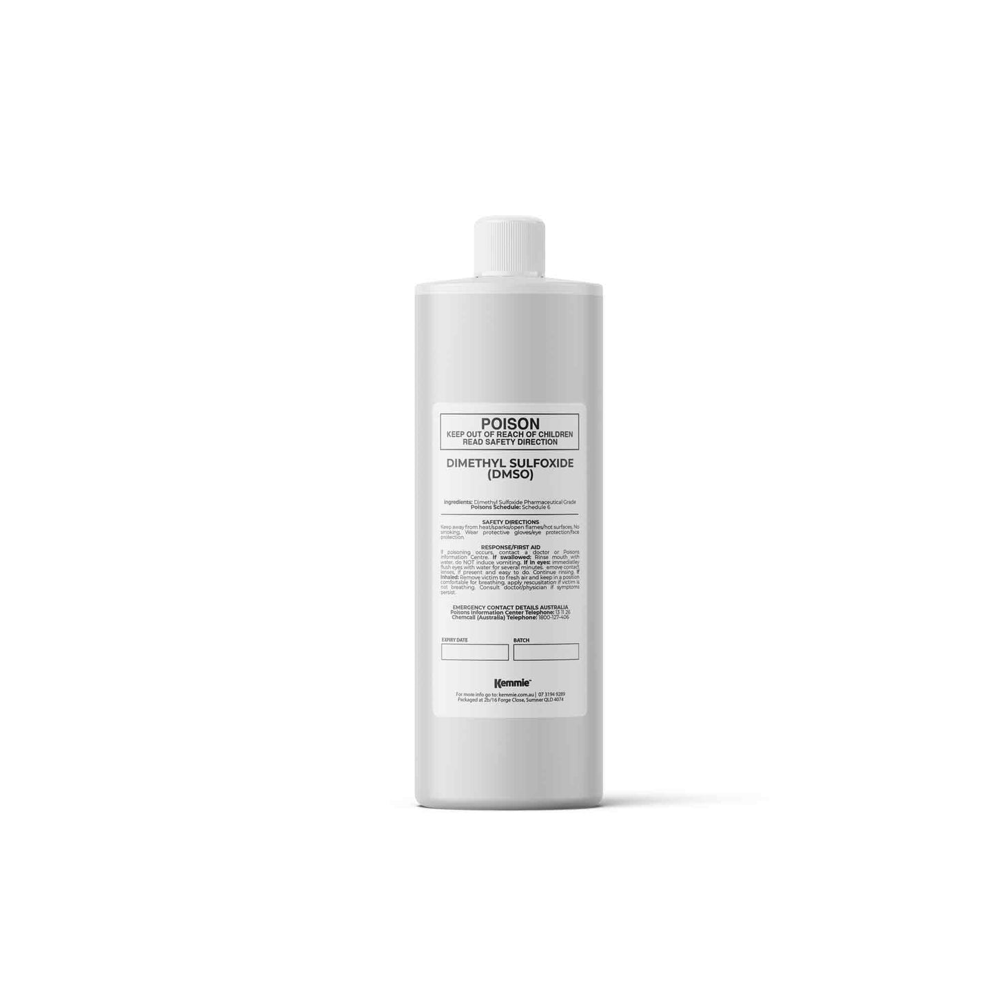 Kemmie 250ml DMSO Liquid 99.9% Pure - USP Grade Dimethyl Sulfoxide Solvent
