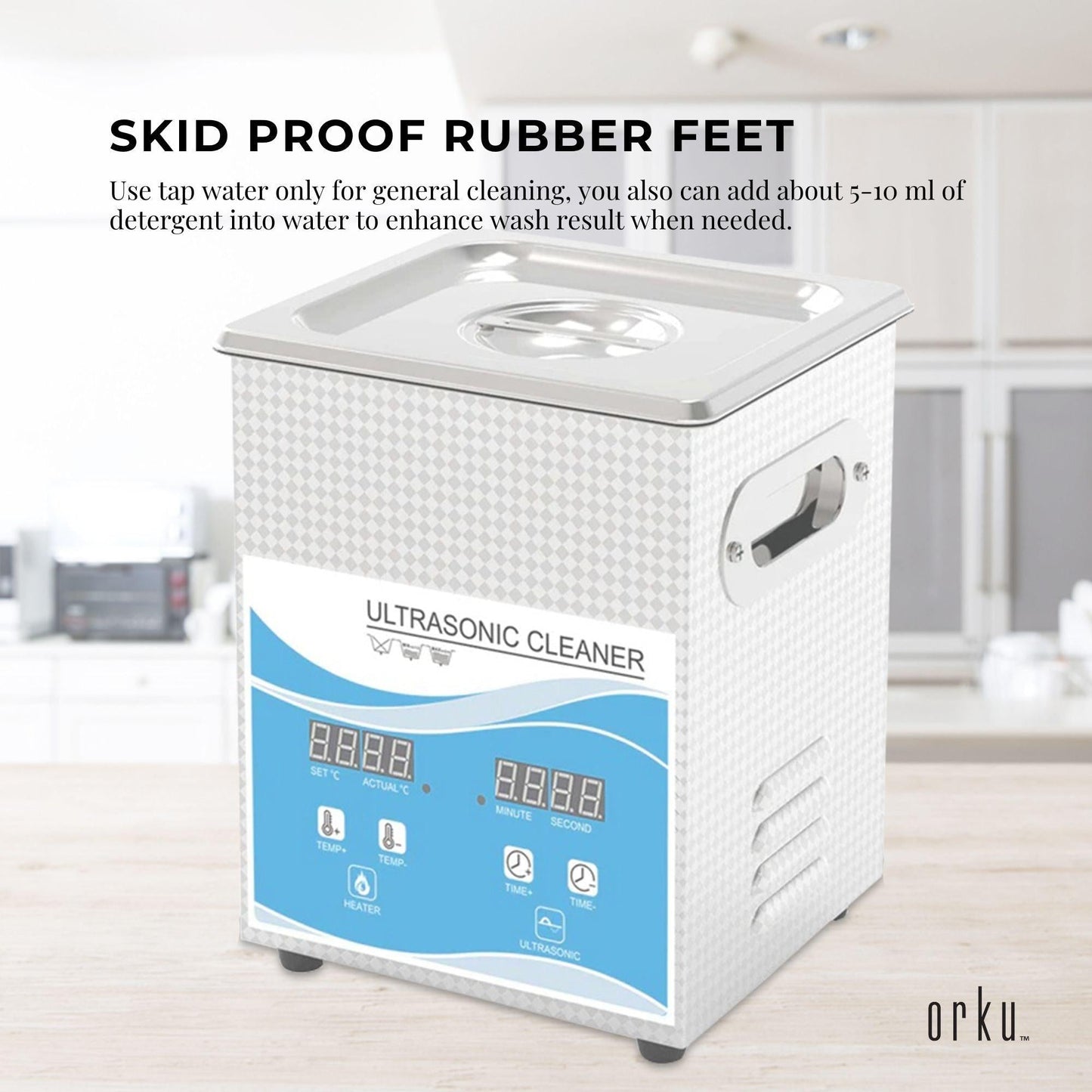 2L Digital Ultrasonic Cleaner Jewelry Ultra Sonic Bath Degas Parts Cleaning.