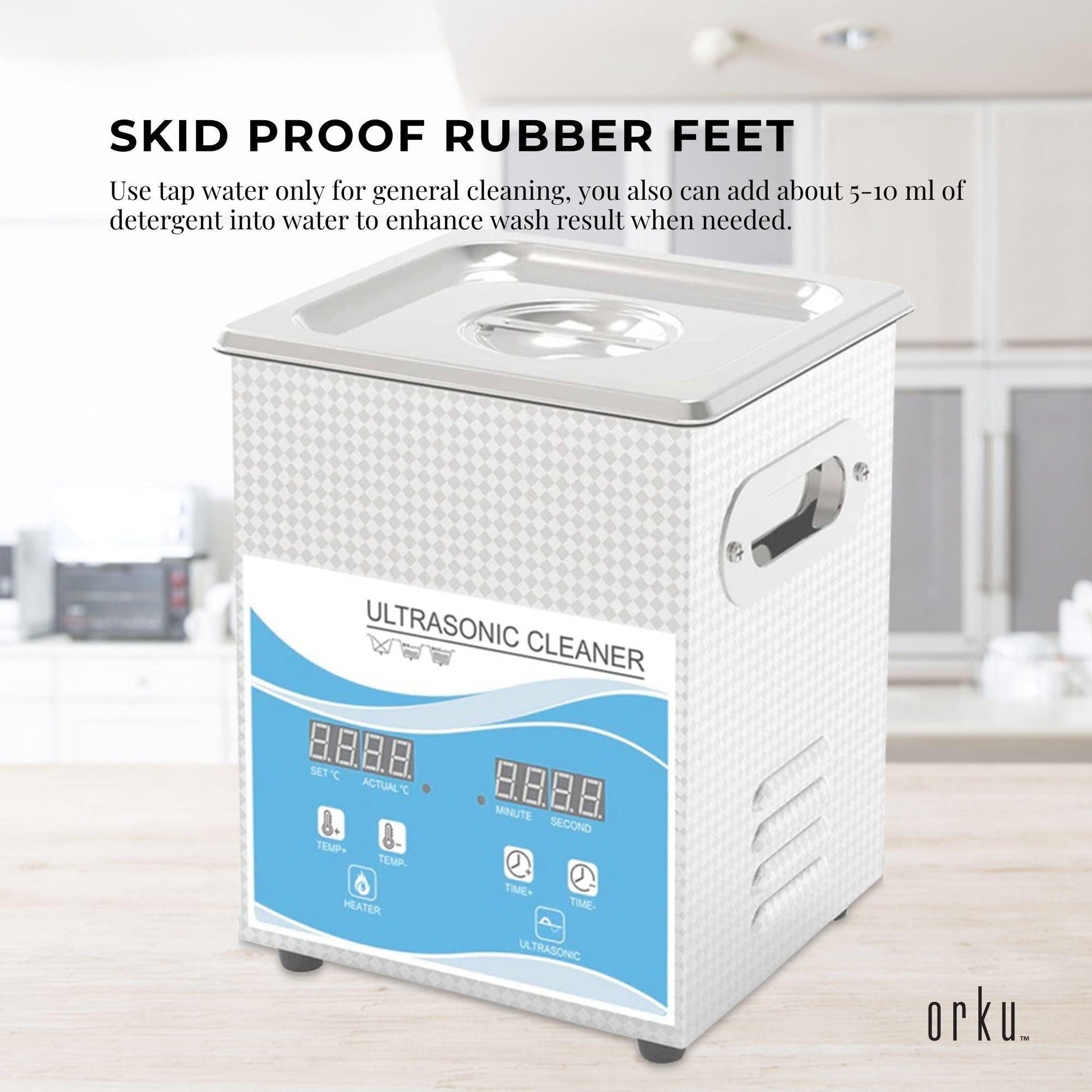 2L Digital Ultrasonic Cleaner Jewelry Ultra Sonic Bath Degas Parts Cleaning.