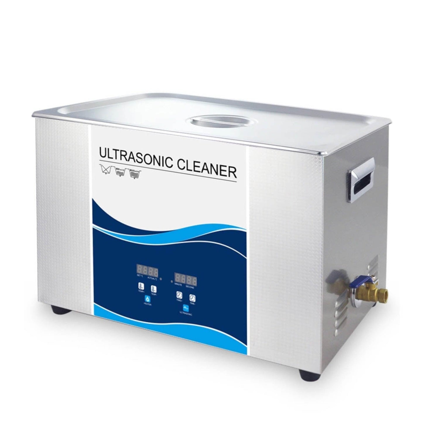 30L Digital Ultrasonic Cleaner Jewelry Ultra Sonic Bath Degas Parts Cleaning.