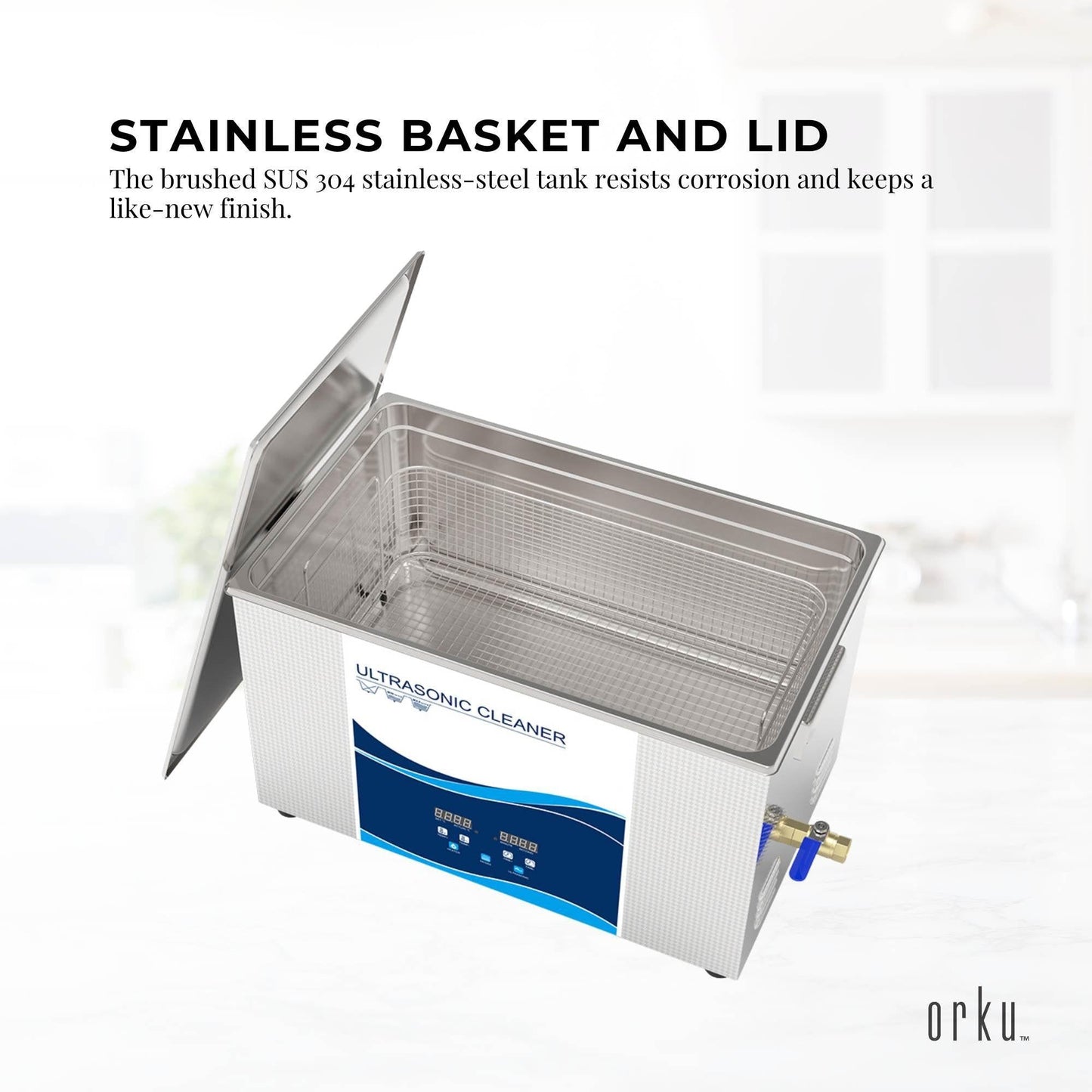 30L Digital Ultrasonic Cleaner Jewelry Ultra Sonic Bath Degas Parts Cleaning.