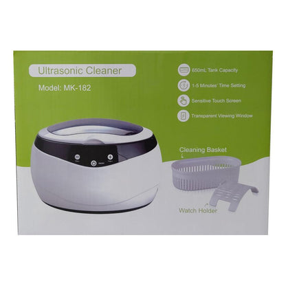 650ml Digital Ultrasonic Cleaner Ultra Sonic Bath Heated Parts Jewelry Cleaning.