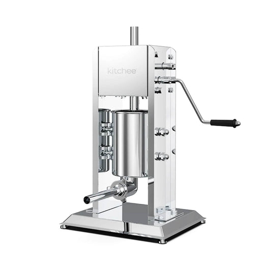 Kitchee 3L Manual Vertical Sausage Filler - Stainless Stuffer Meat Press Machine.