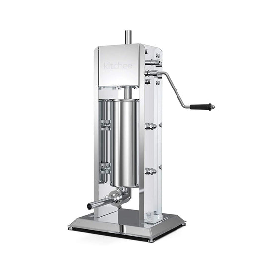 Kitchee 5L Manual Vertical Sausage Filler - Stainless Stuffer Meat Press Machine.