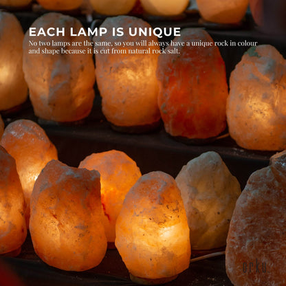 12V 12W 5Kgs Himalayan Pink Salt Lamp Natural Rock Crystal Light Bulb On/Off.