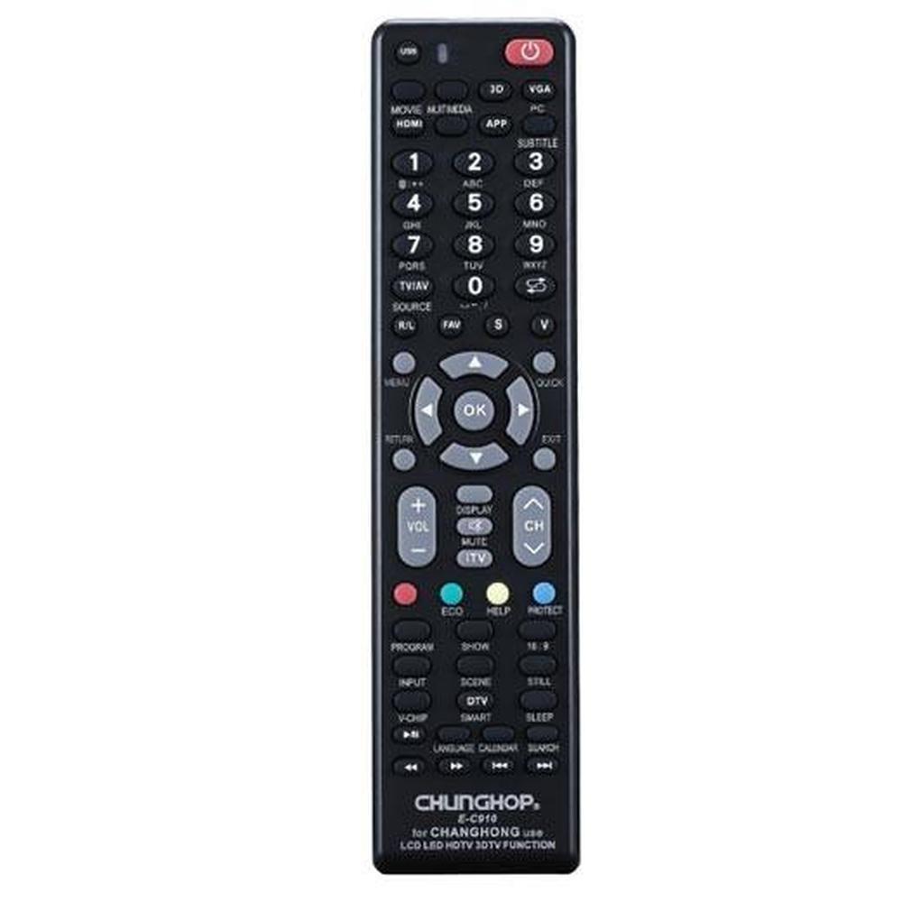Chunghop Universal TV Remote Control Compatible with Changhong LCD Smart HD Plas.