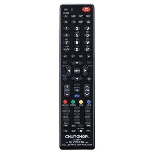 Chunghop Universal TV Remote Control Compatible with Skyworth LCD Smart HD Plasm.
