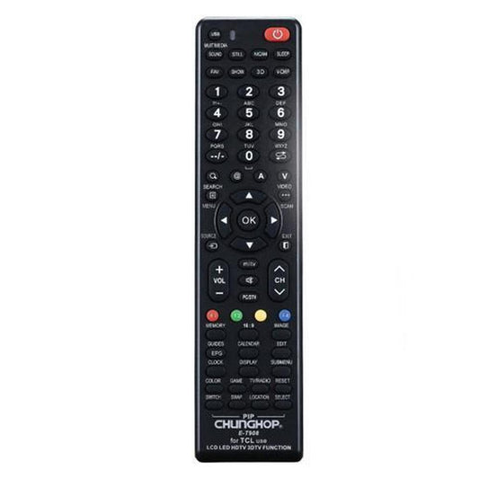 Chunghop Universal TV Remote Control Compatible with TCL LCD Smart HD Plasma.