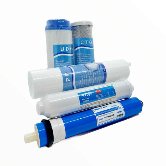 5 Stage RO Water Filter Cartridge Replacement Pack Reverse Osmosis Home System.