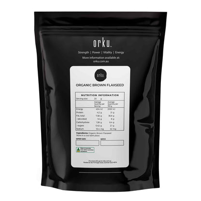 2Kg Organic Brown Linseed Flaxseed Whole Grain Flax Seed Non GMO Omega3 6 Fibre.