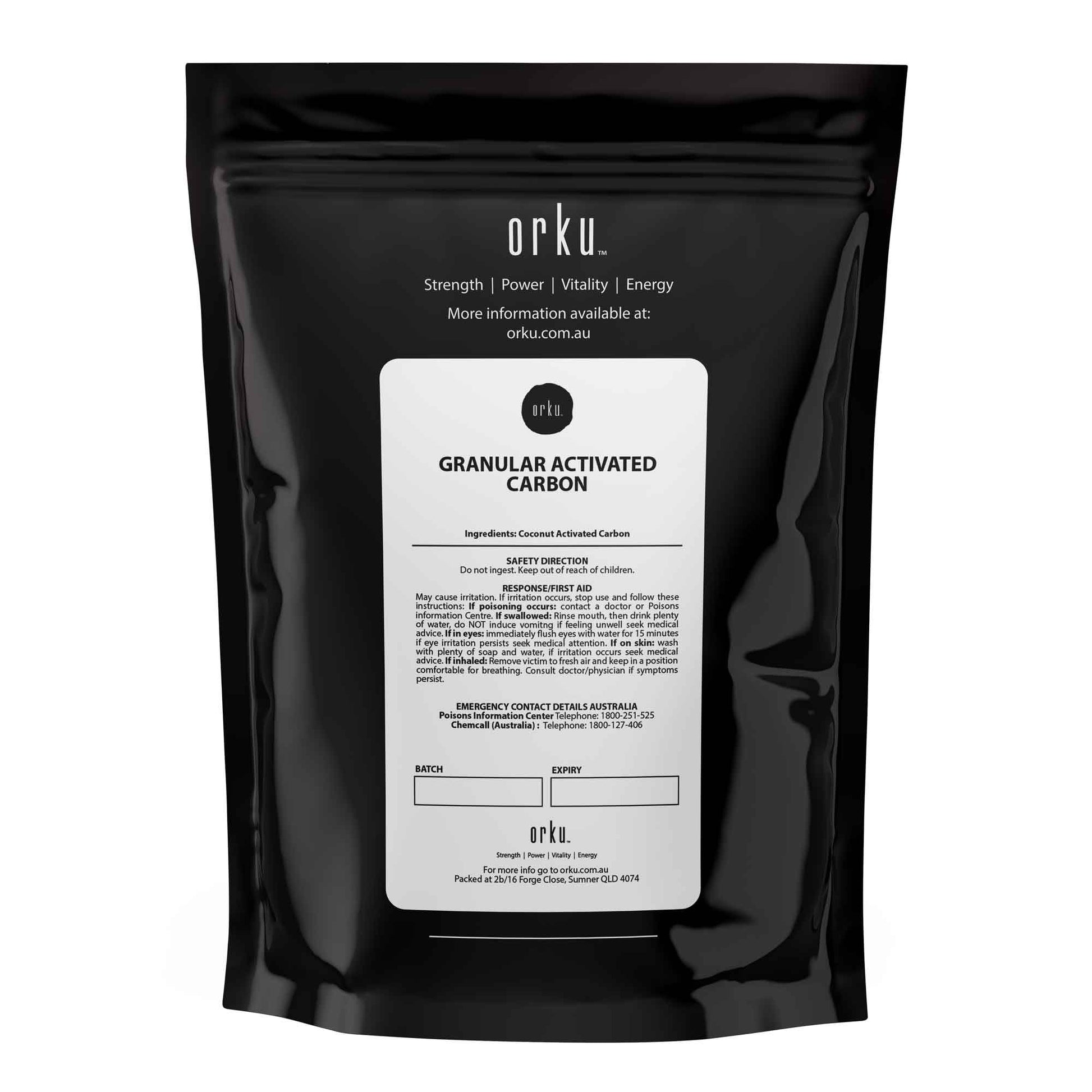 100g Granular Activated Carbon GAC Coconut Shell Charcoal - Water Air Filtration.