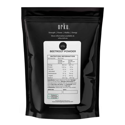 Orku 1Kg Organic Beetroot Powder - 100% Pure Beet Root Powder - Beta vulgaris