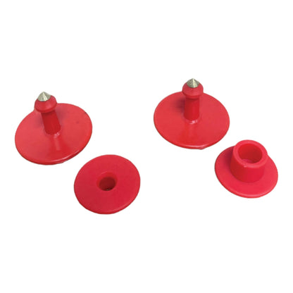 1-100 Cattle Number Ear Tag 6x7cm Set - Medium Red Sheep Livestock Label