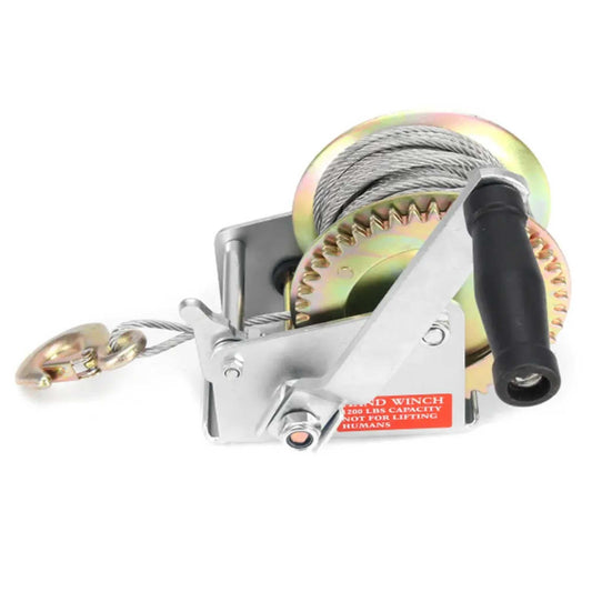 1200lb Manual Hand Winch Steel Wire - Boat Jet Ski Marine Trailer Crank 500KG.