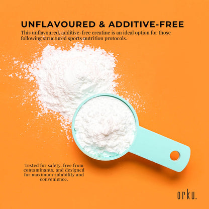 Orku 3Kg Creatine Monohydrate Powder Tub - 200 Mesh Micronised | 99.9% Purity
