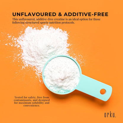 Orku 3Kg Creatine Monohydrate Powder Tub - 200 Mesh Micronised | 99.9% Purity