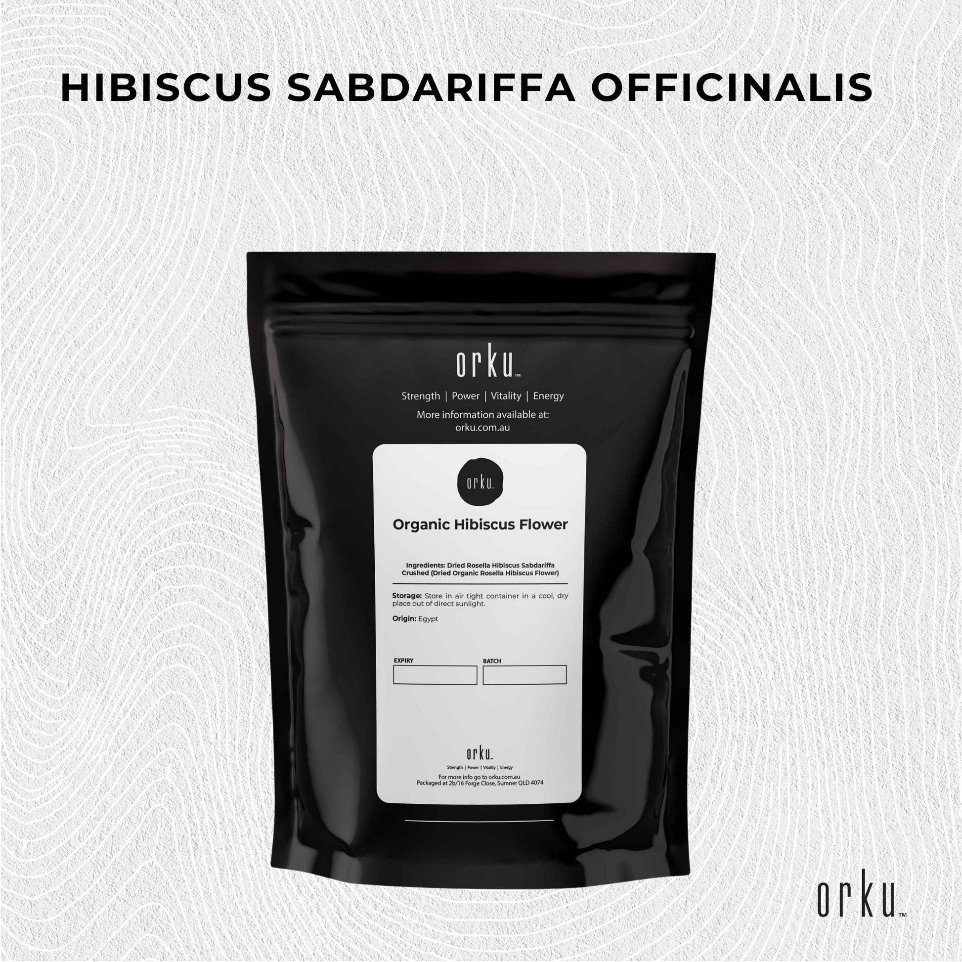 1Kg Organic Hibiscus Rosella Flower Crushed - Dried Herbal Tea Supplement.