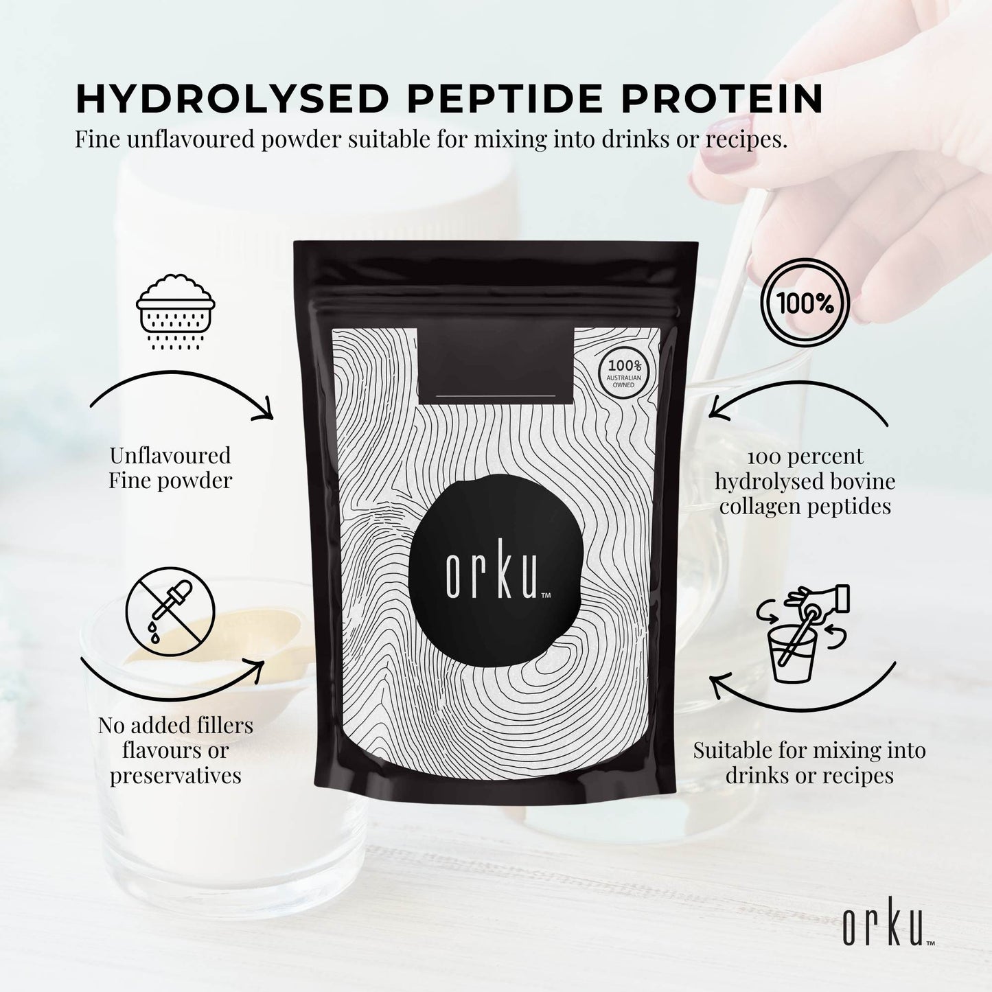 Orku 1Kg Activated Carbon Powder Coconut Charcoal - Water Filtration