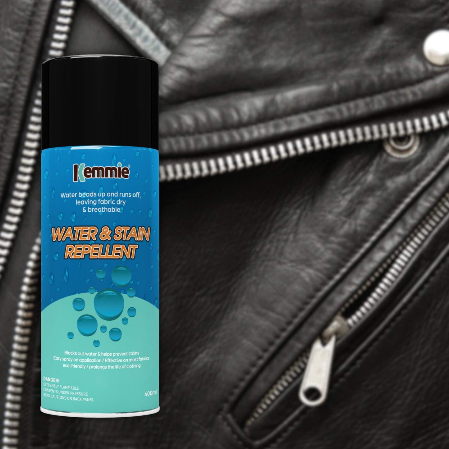 Kemmie 2x212g Water and Stain Repellent Spray for Shoes Suede Leather and Fabric