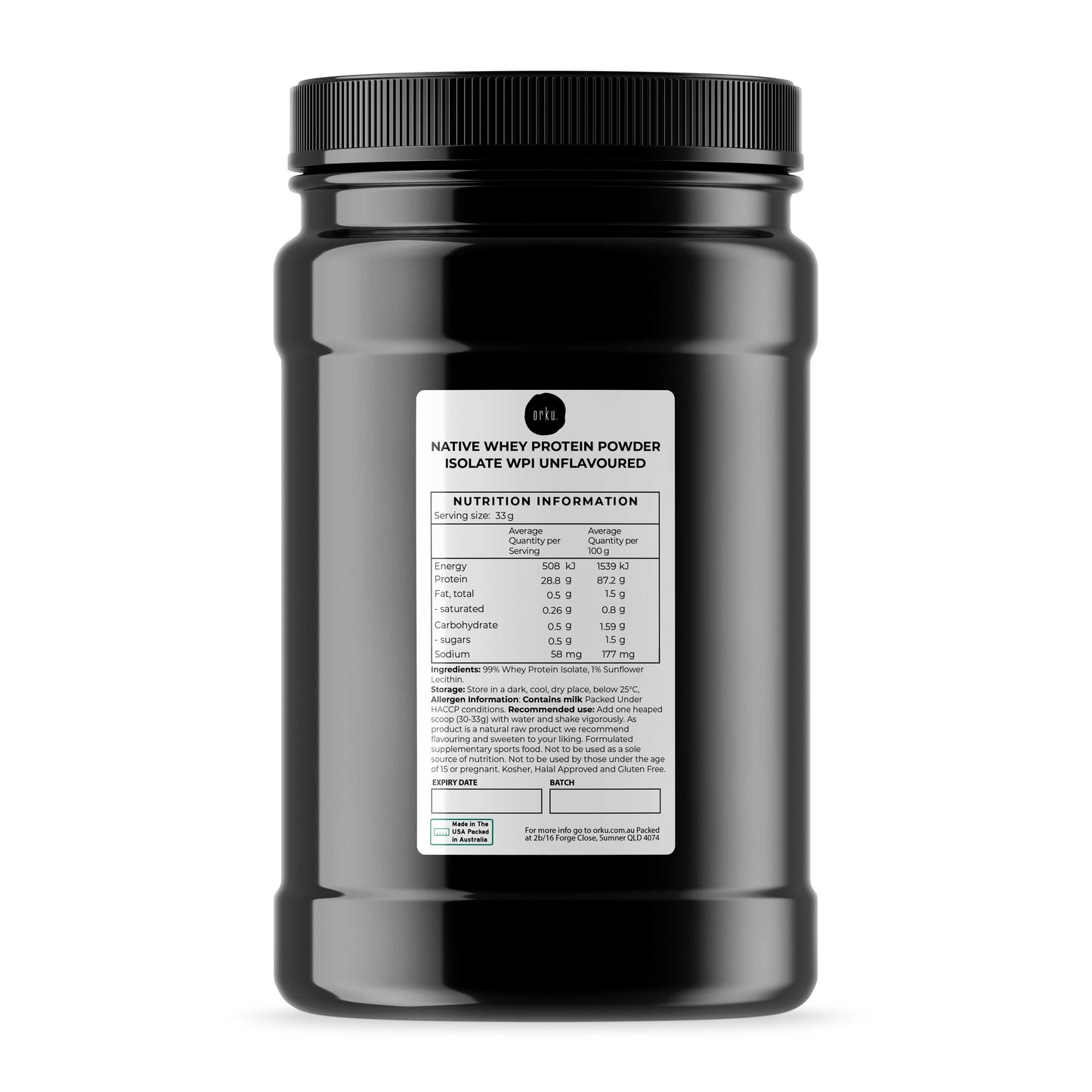 Orku 3Kg L-Citrulline Powder Buckets - 100 % Pure Food Grade Amino Acid