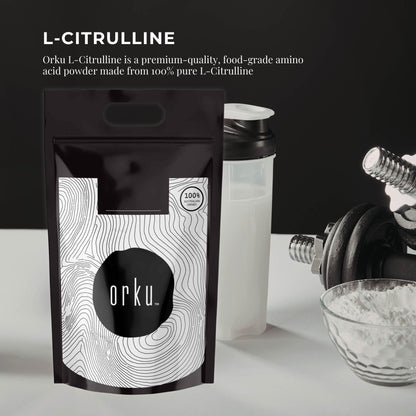 Orku 3Kg L-Citrulline Powder Buckets - 100 % Pure Food Grade Amino Acid