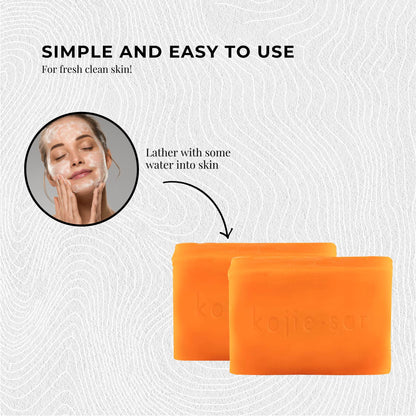 2x 65g Kojie San Soap Bar - Original Kojic Acid Bars