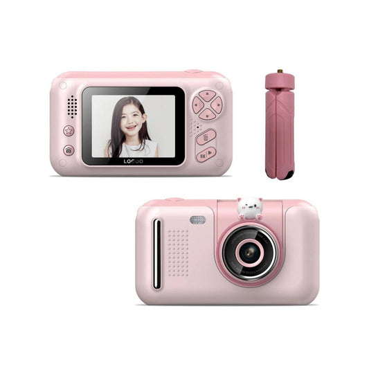 Kids HD Digital Camera Pink - Children's Selfie Photo Video 2.4 Inch Screen.