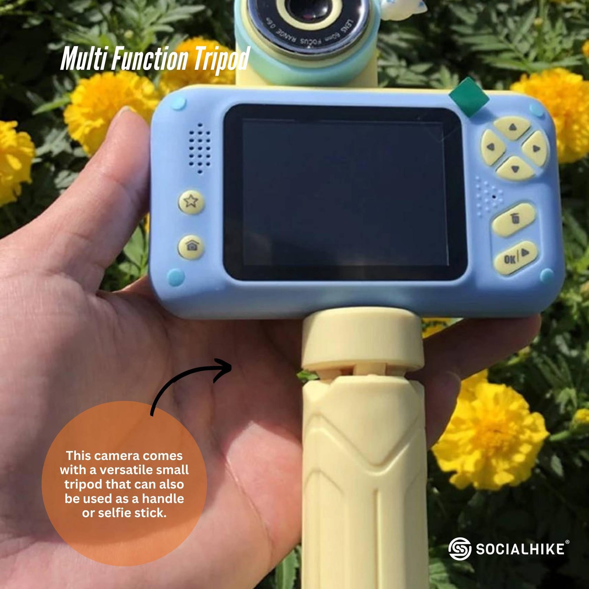 Kids HD Digital Camera Blue - Children's Selfie Photo Video 2.4 Inch Screen.