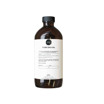 Orku 100ml Pure Emu Oil - Natural Undiluted Australian Dromaius Novaehollandiae