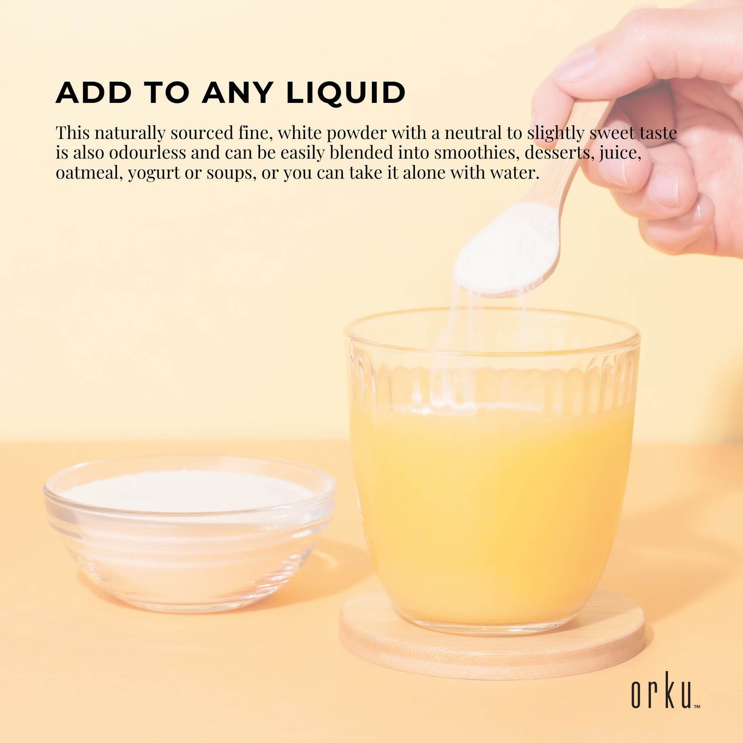 Orku 100g Chicory Root Inulin Powder - Unflavoured Food Ingredient
