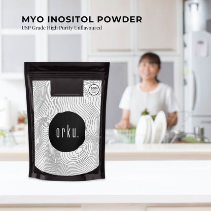 Orku 2Kg Myo Inositol Powder - USP Grade High Purity Unflavoured