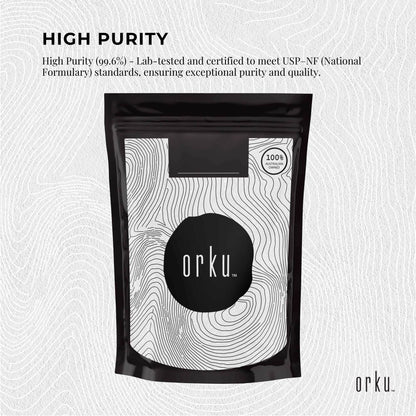 Orku 2Kg Myo Inositol Powder - USP Grade High Purity Unflavoured