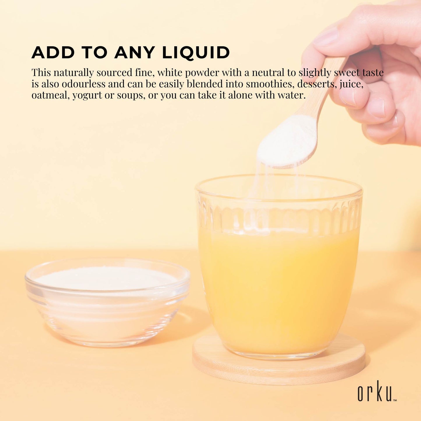 Orku 100g Chicory Root Inulin Powder - Unflavoured Food Ingredient