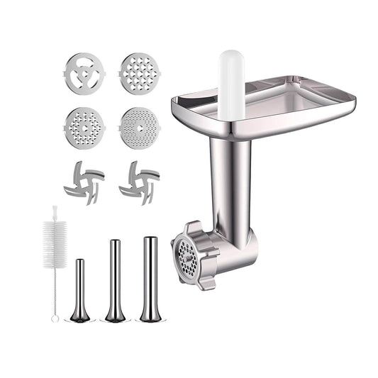 Kitchee Meat Food Grinder Sausage Attachment - Compatible with KitchenAid Mixers.