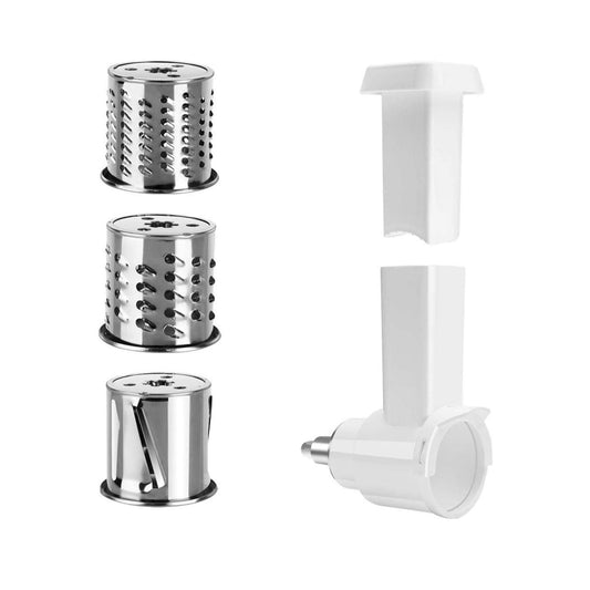 Kitchee Slicer Shredder Grater 3 Attachments - Compatible with KitchenAid Mixer.