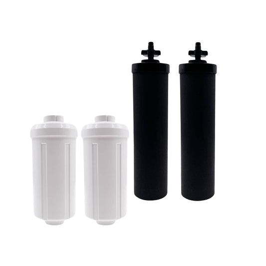 Orku Block Carbon + Fluoride Filter Pack - Replacement for Berkey Gravity System.