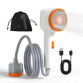 Social Hike Portable Camping Shower Head - Outdoor Rechargeable Pump LED Light.