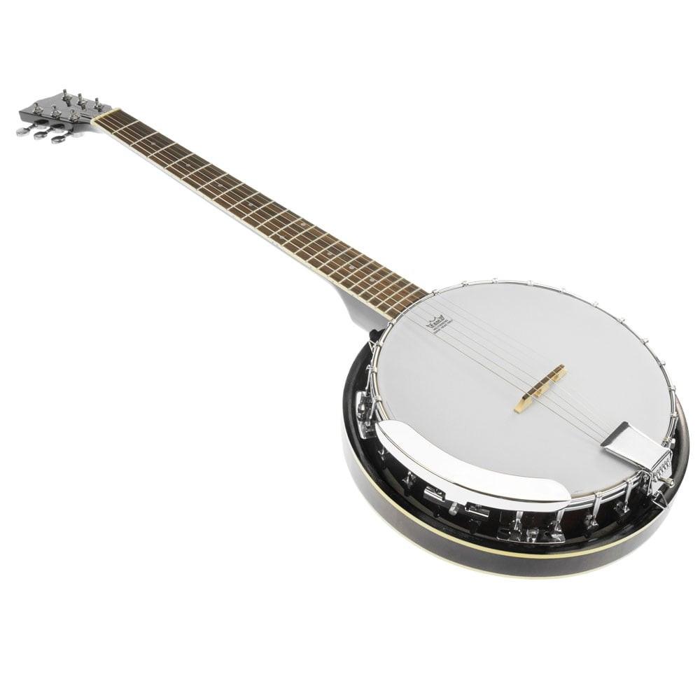 Karrera 6 String Resonator Banjo -  Black.