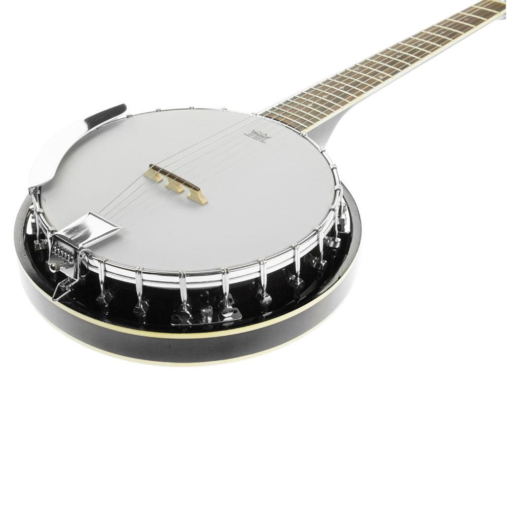 Karrera 6 String Resonator Banjo -  Black.